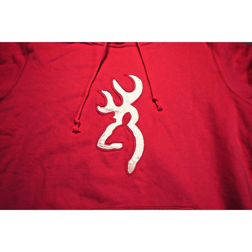 Browning‎ Hoodie Womens XL Pink Long Sleeve Pullover Logo Sweatshirt